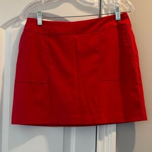 Red Golf Skort